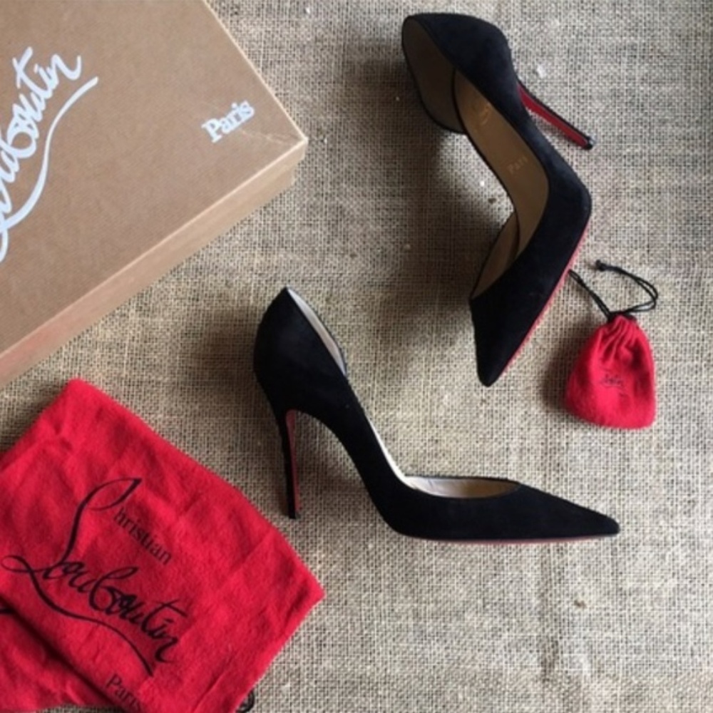 Christian Louboutin's half d'Orsay Iriza pump